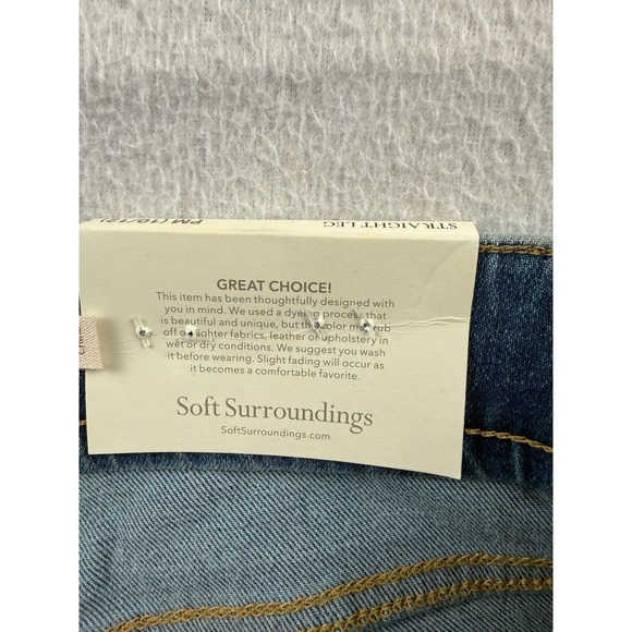 SOFT SURROUNDINGS NWT $89 Straight Leg The Ultimate Jeans Size M Petite - Picture 13 of 16